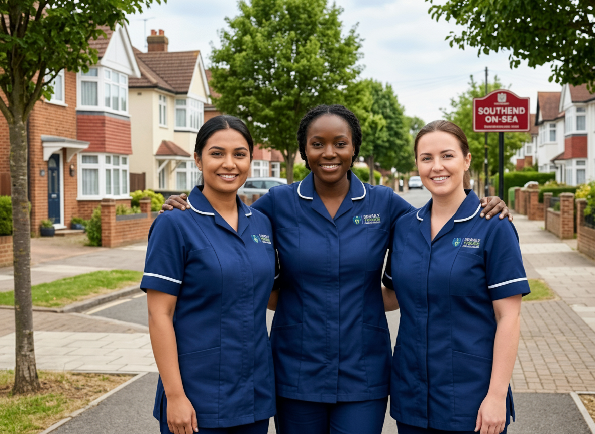 The Surely Yours Healthcare team of DBS-checked professional care team